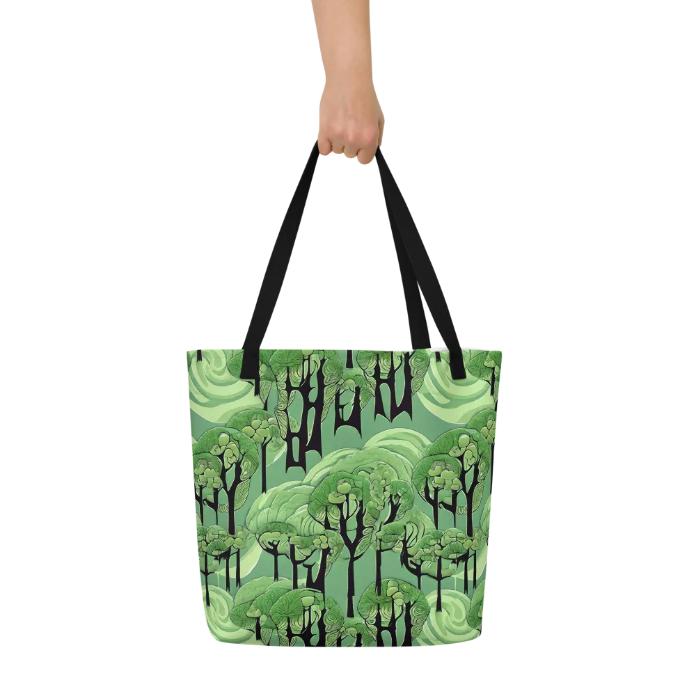 Mosswood Echo on Large Tote Bag W/ Pocket — Front