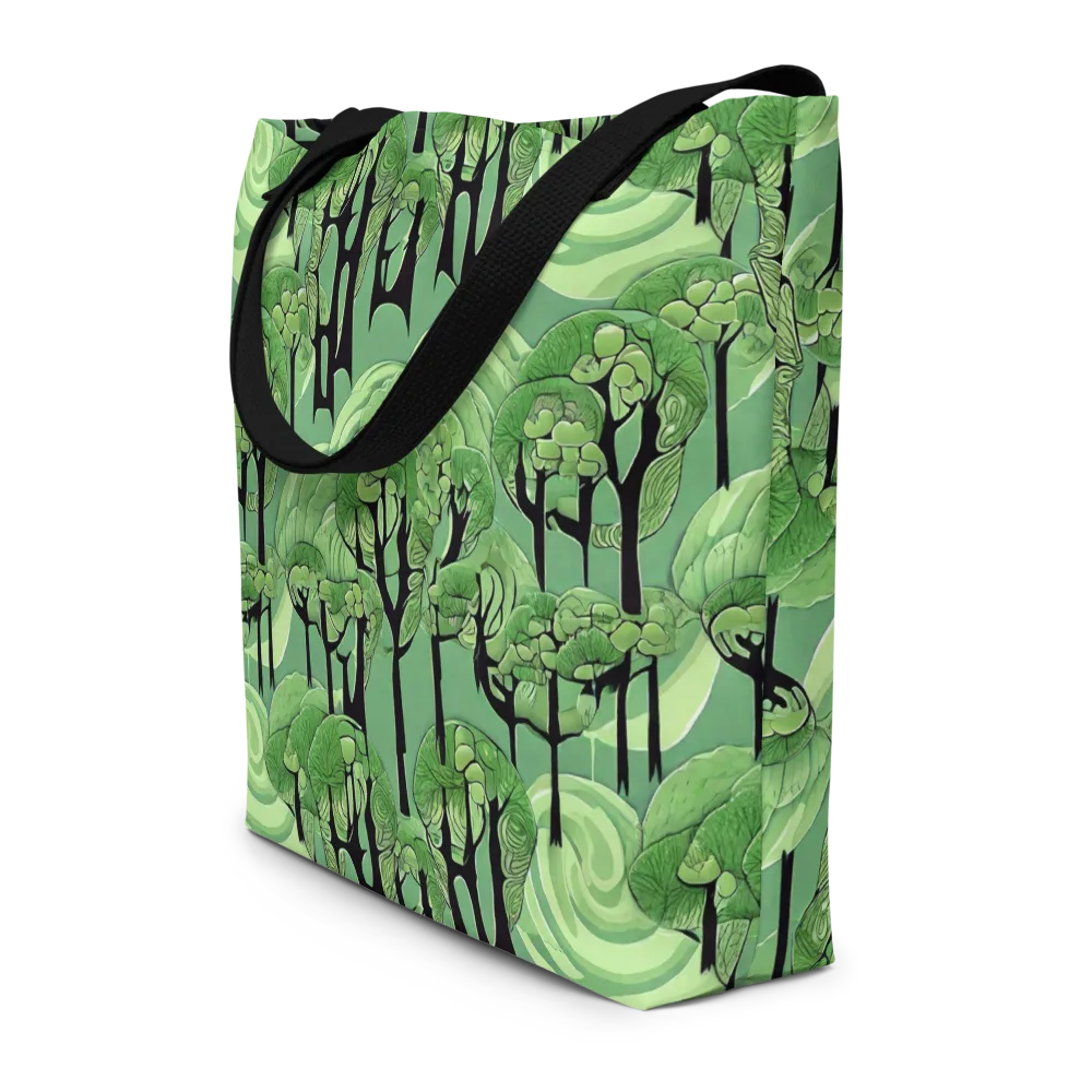 Mosswood Echo on Large Tote Bag W/ Pocket — Front