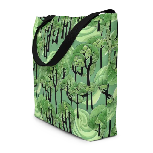 Mosswood Echo on a Large Tote Bag W/ Pocket