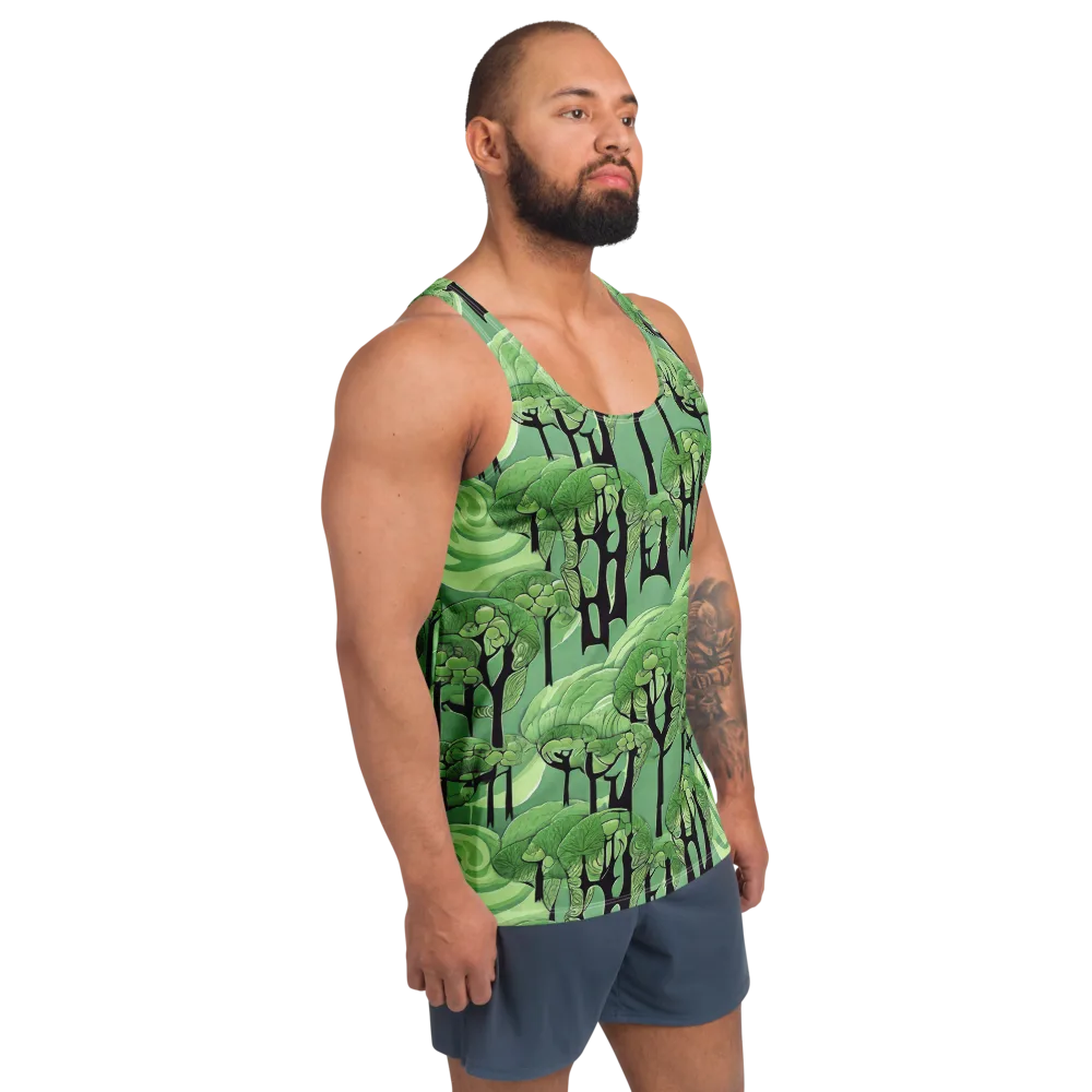 Mosswood Echo on Men's Tank Top — Right Front