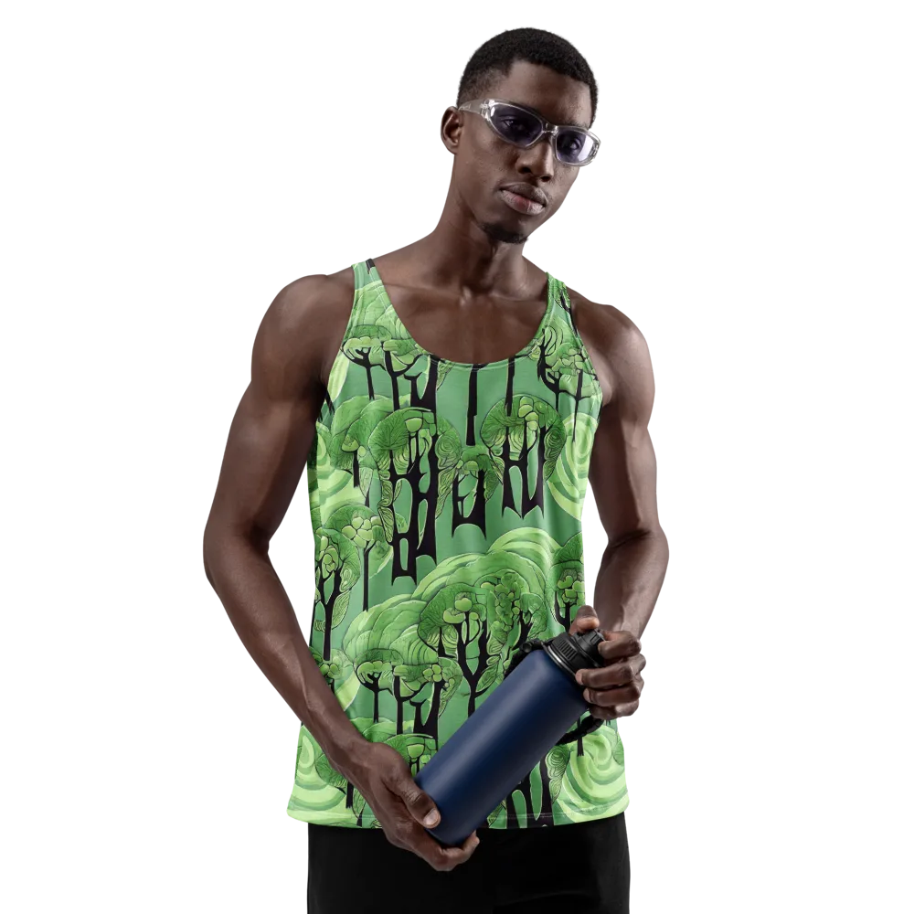 Mosswood Echo on Men's Tank Top — Front