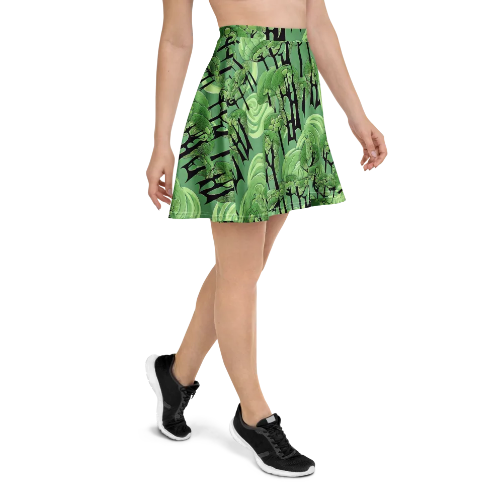 Mosswood Echo on Skater Skirt — Right