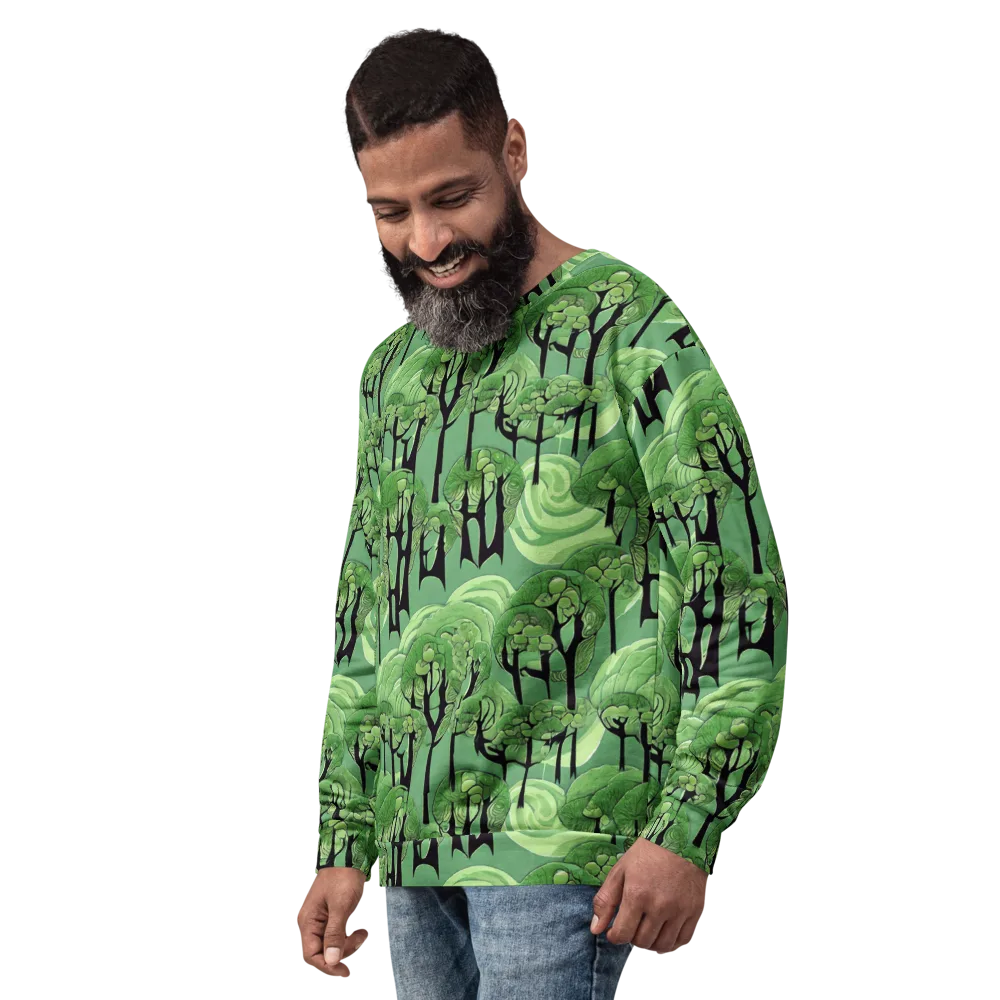 Mosswood Echo on Sweatshirt — Left Front