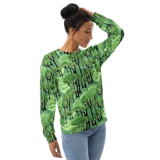 Mosswood Echo on a Sweatshirt