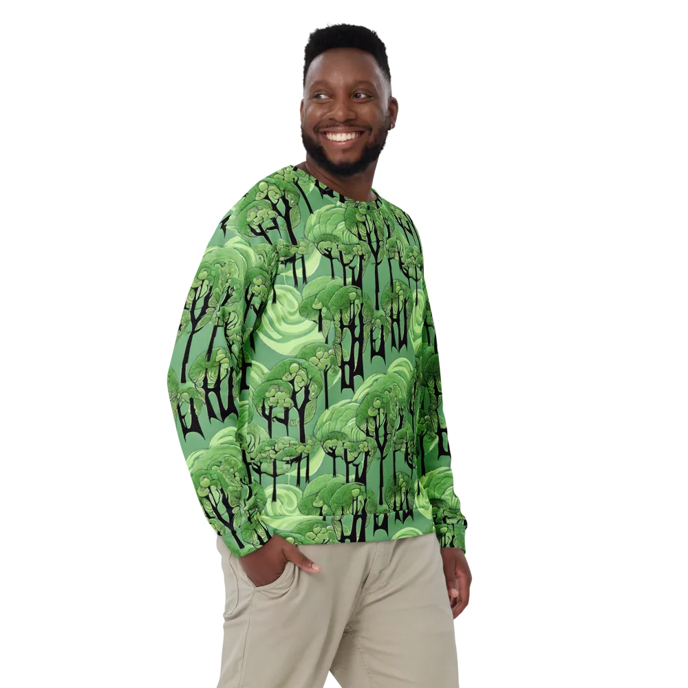 Mosswood Echo on Sweatshirt — Front
