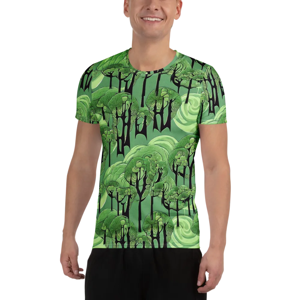 Mosswood Echo on Men's Athletic T-Shirt — Front
