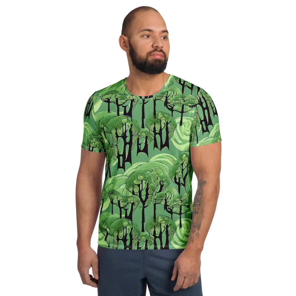 Mosswood Echo on Men's Athletic T-Shirt — Front
