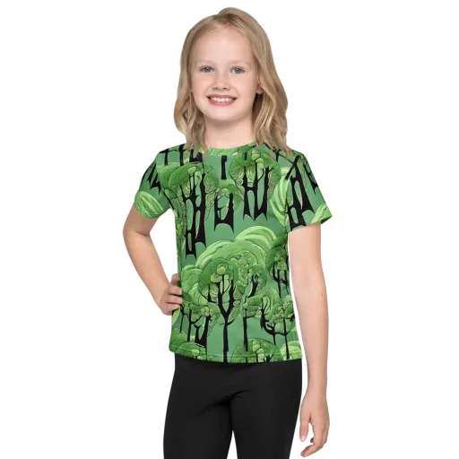 Mosswood Echo on a Kids Crew Neck T-Shirt