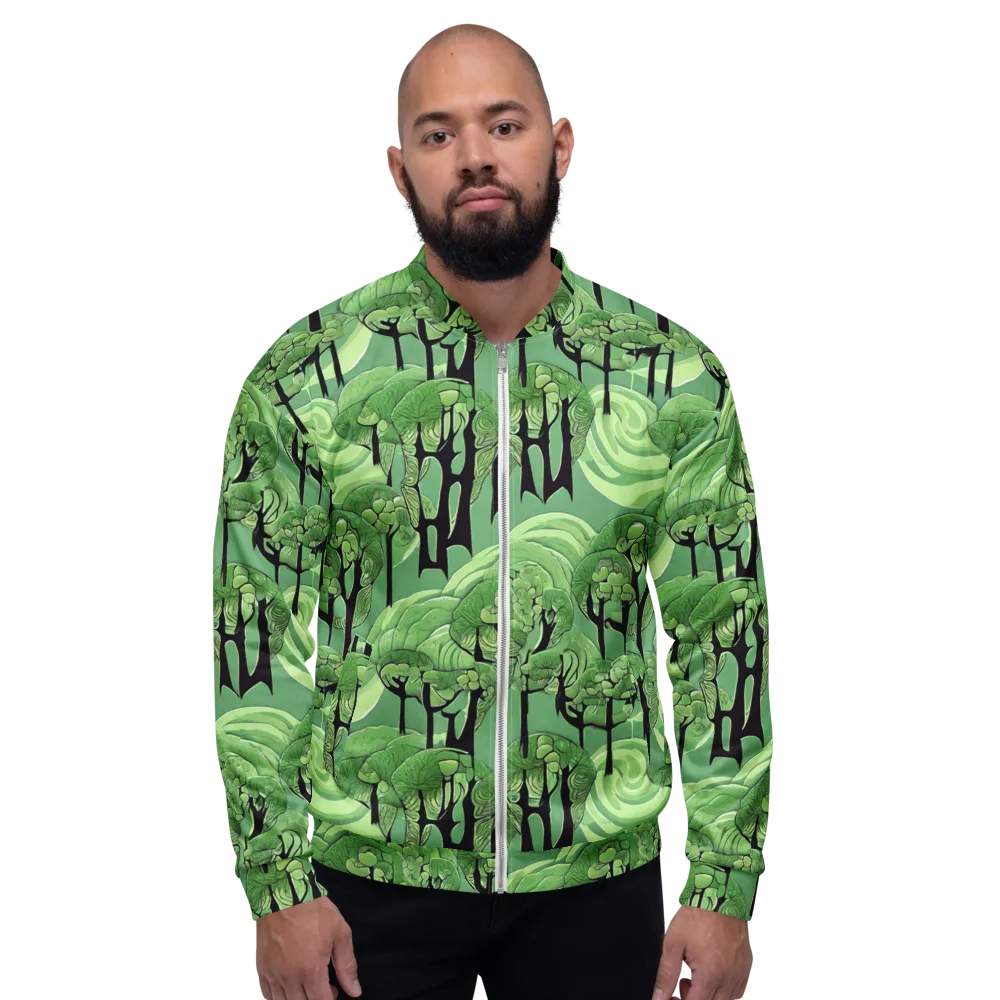 Mosswood Echo on Bomber Jacket — Front