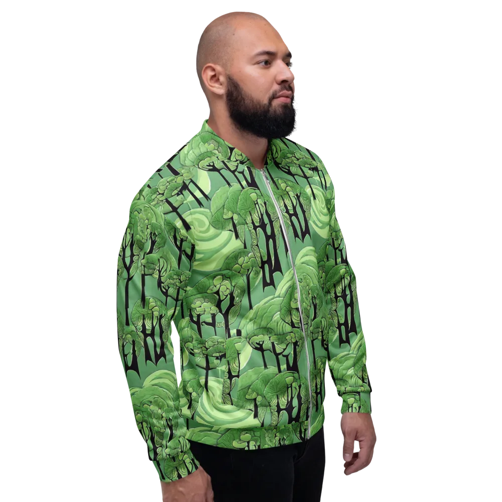 Mosswood Echo on Bomber Jacket — Right