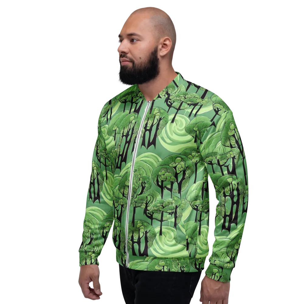 Mosswood Echo on Bomber Jacket — Left