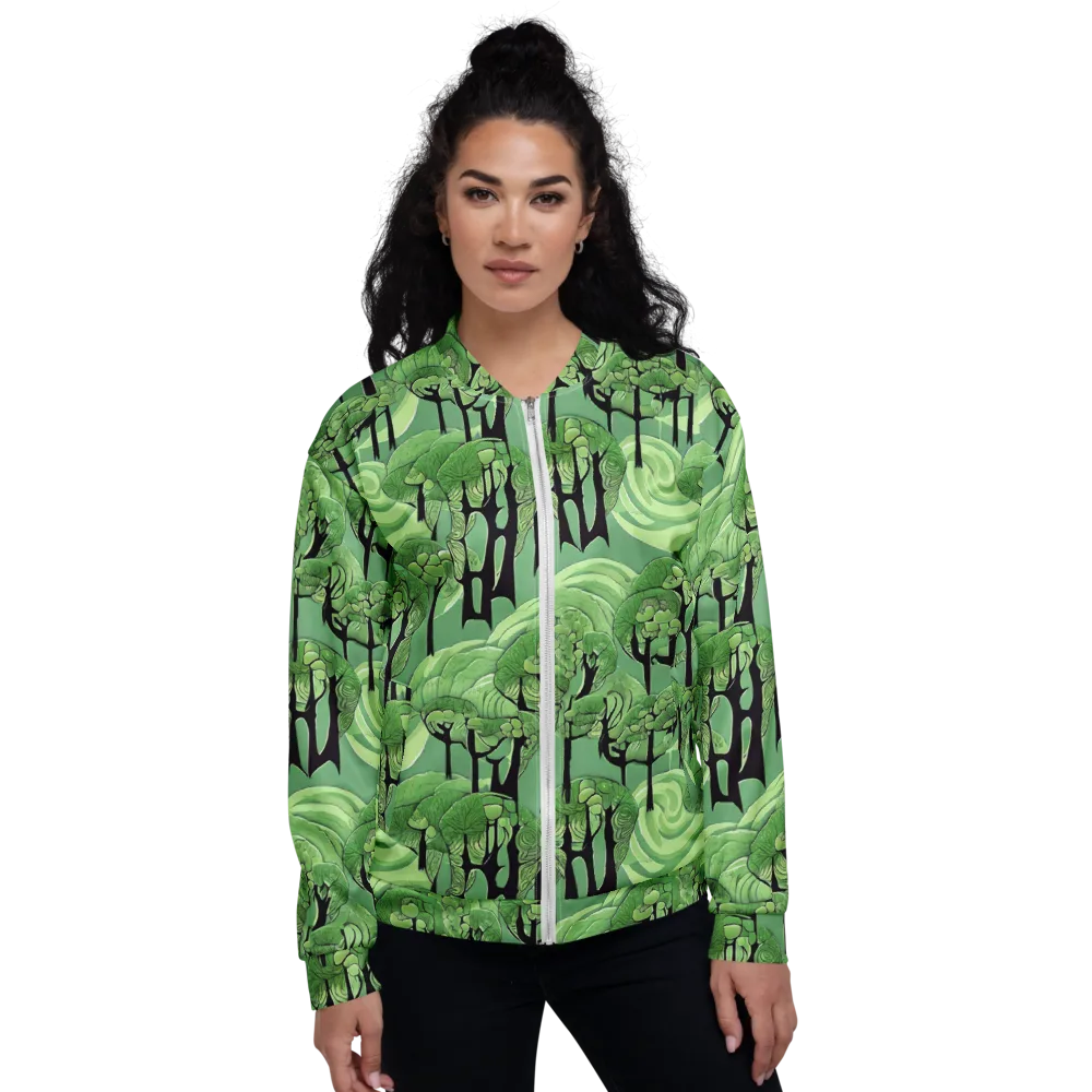 Mosswood Echo on Bomber Jacket — Front