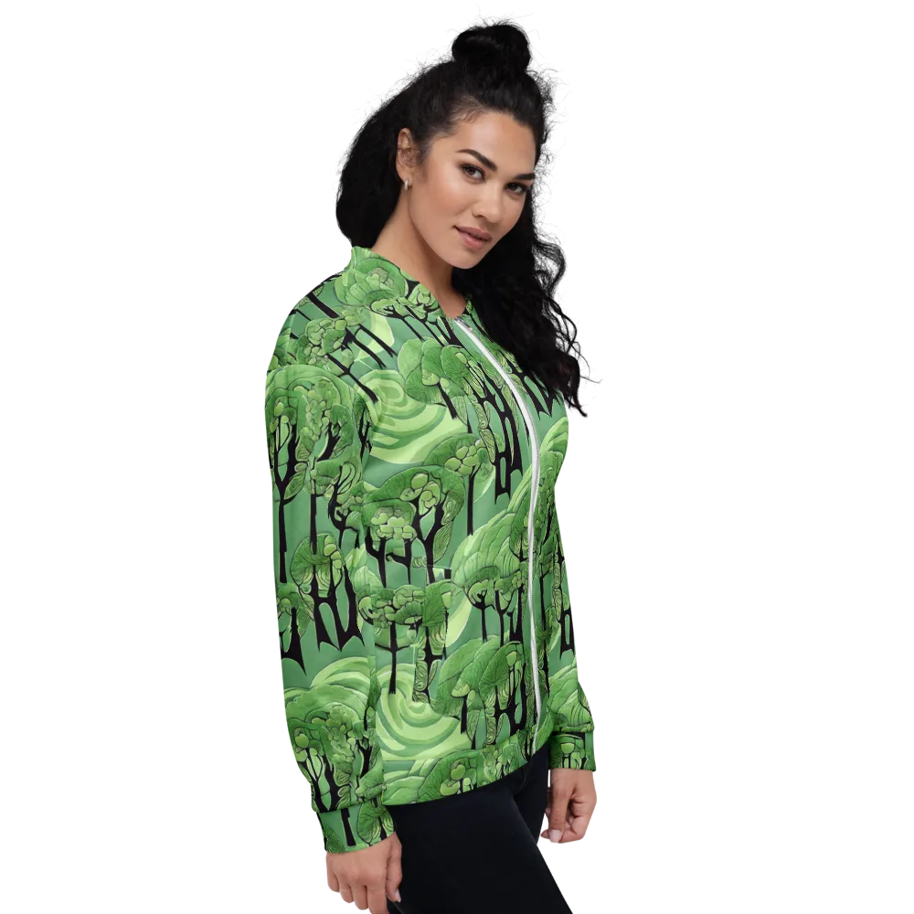 Mosswood Echo on Bomber Jacket — Right