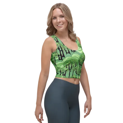 Mosswood Echo on a Crop Top