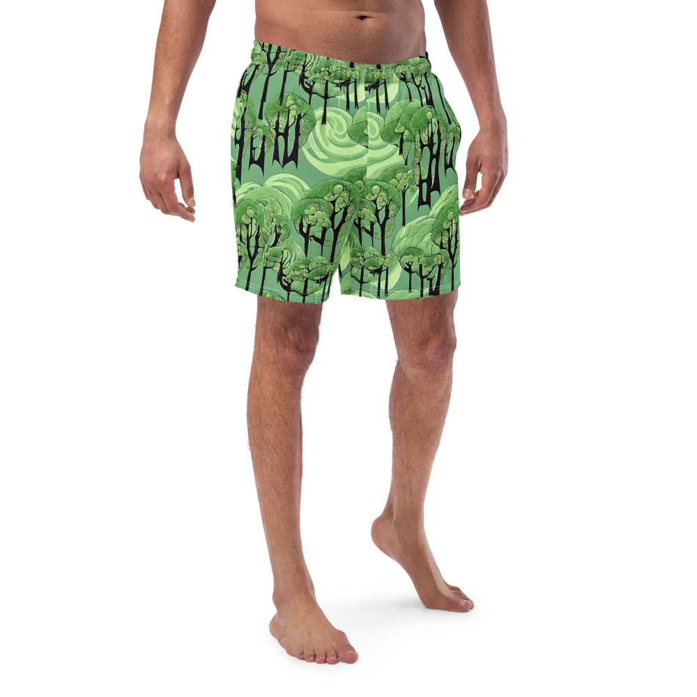 Mosswood Echo on Swim Trunks — Front