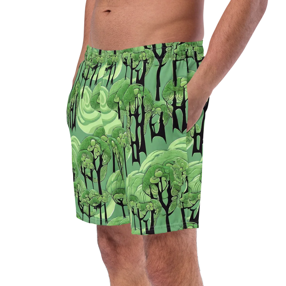 Mosswood Echo on Swim Trunks — Left Front