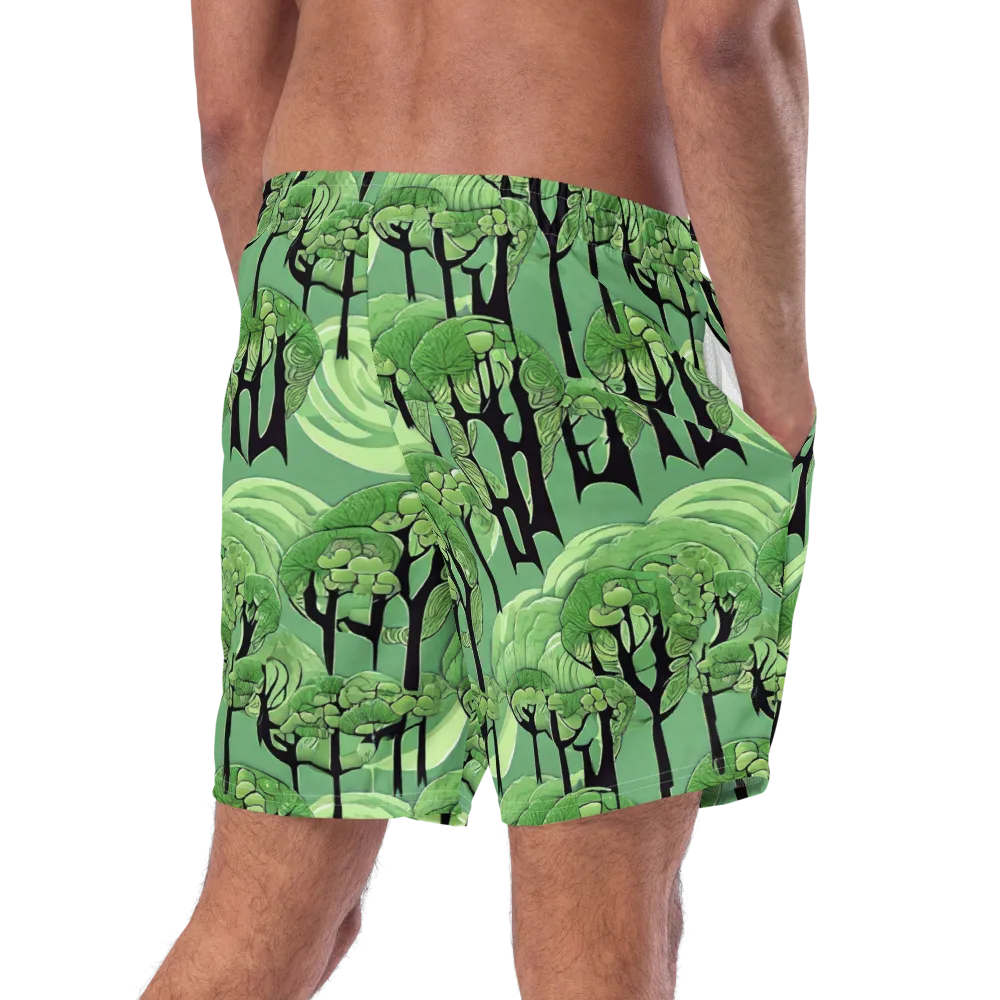 Mosswood Echo on Swim Trunks — Right Back