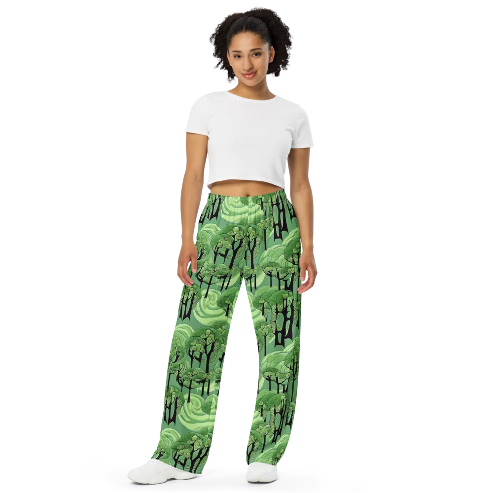 Mosswood Echo on Wide-Leg Pants — Front