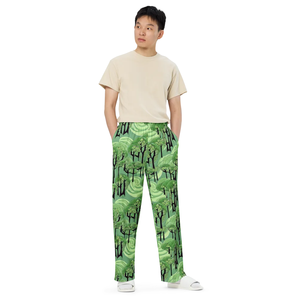 Mosswood Echo on Wide-Leg Pants — Front