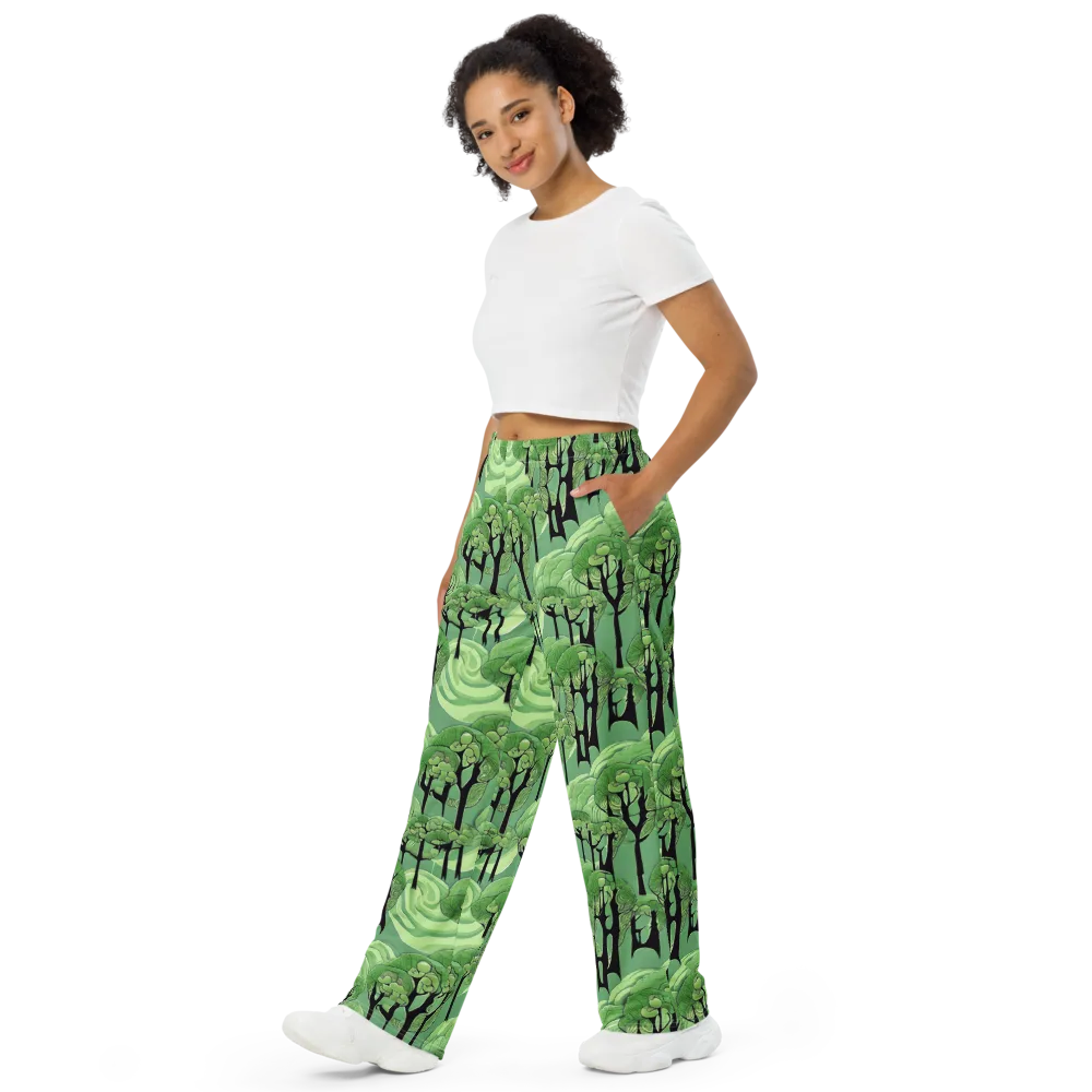 Mosswood Echo on Wide-Leg Pants — Left Front