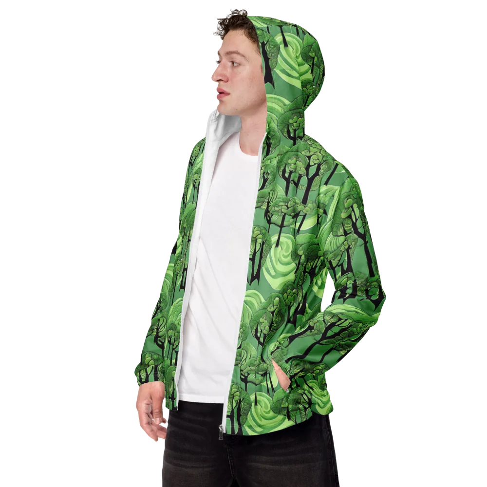 Mosswood Echo on Men's Windbreaker — Left Front