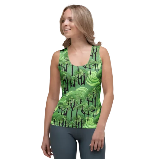 Mosswood Echo on a Women's Tank Top