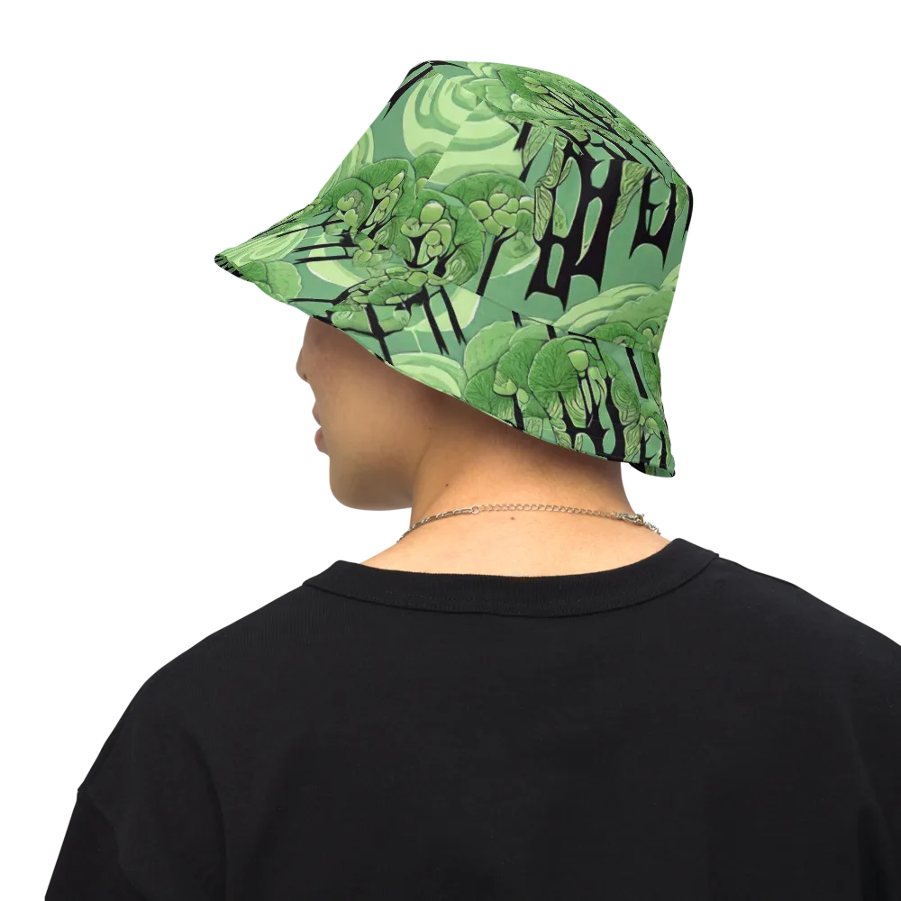 Mosswood Echo on Reversible Bucket Hat — Back Inside