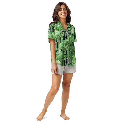 Mosswood Echo on a Women's Short Sleeve Pajama Top
