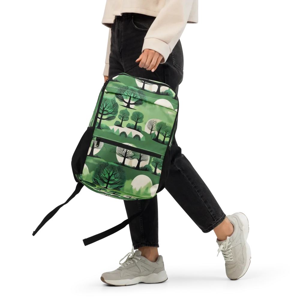 Verdant Tableau on Utility Backpack — Front
