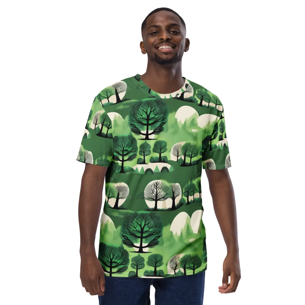 Verdant Tableau on Men's Crew Neck T-Shirt — Front