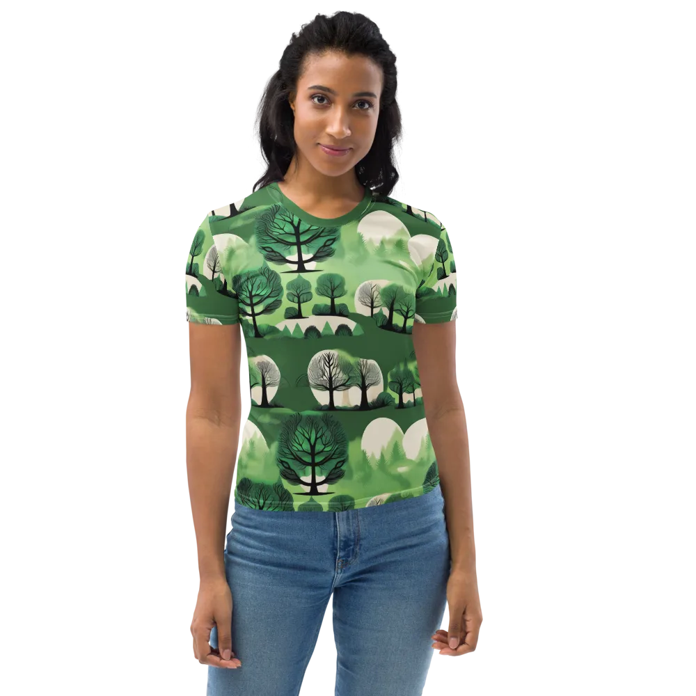 Verdant Tableau on Women's Crew Neck T-Shirt — Front