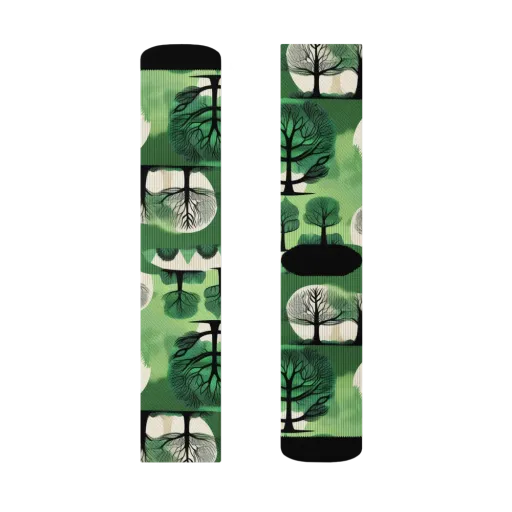 Verdant Tableau on a Socks