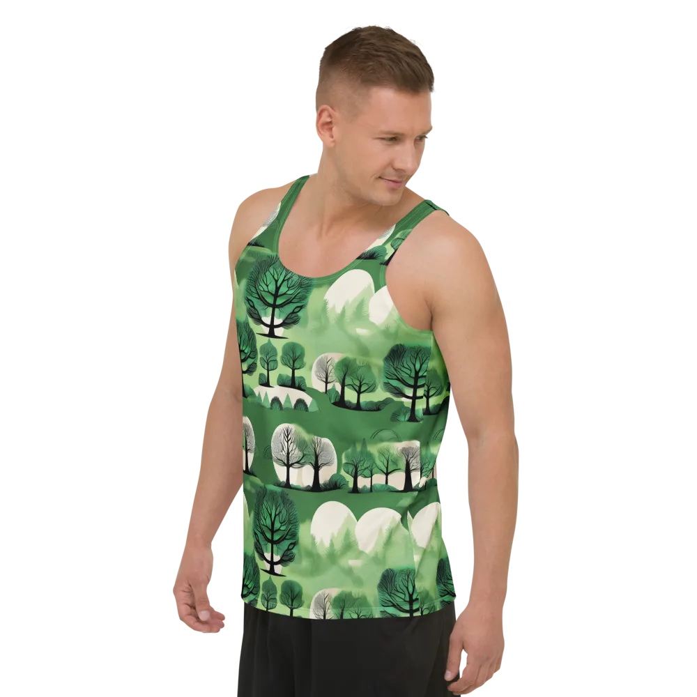 Verdant Tableau on Men's Tank Top — Left Front