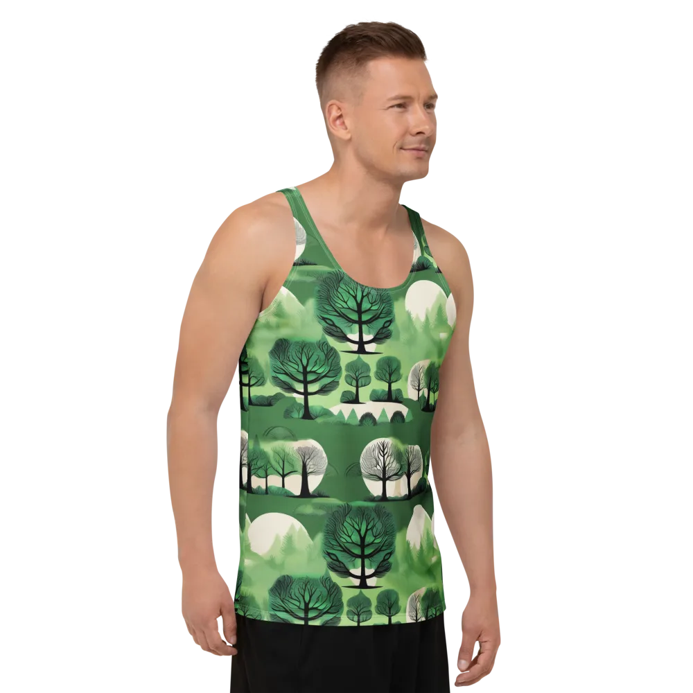 Verdant Tableau on Men's Tank Top — Right Front