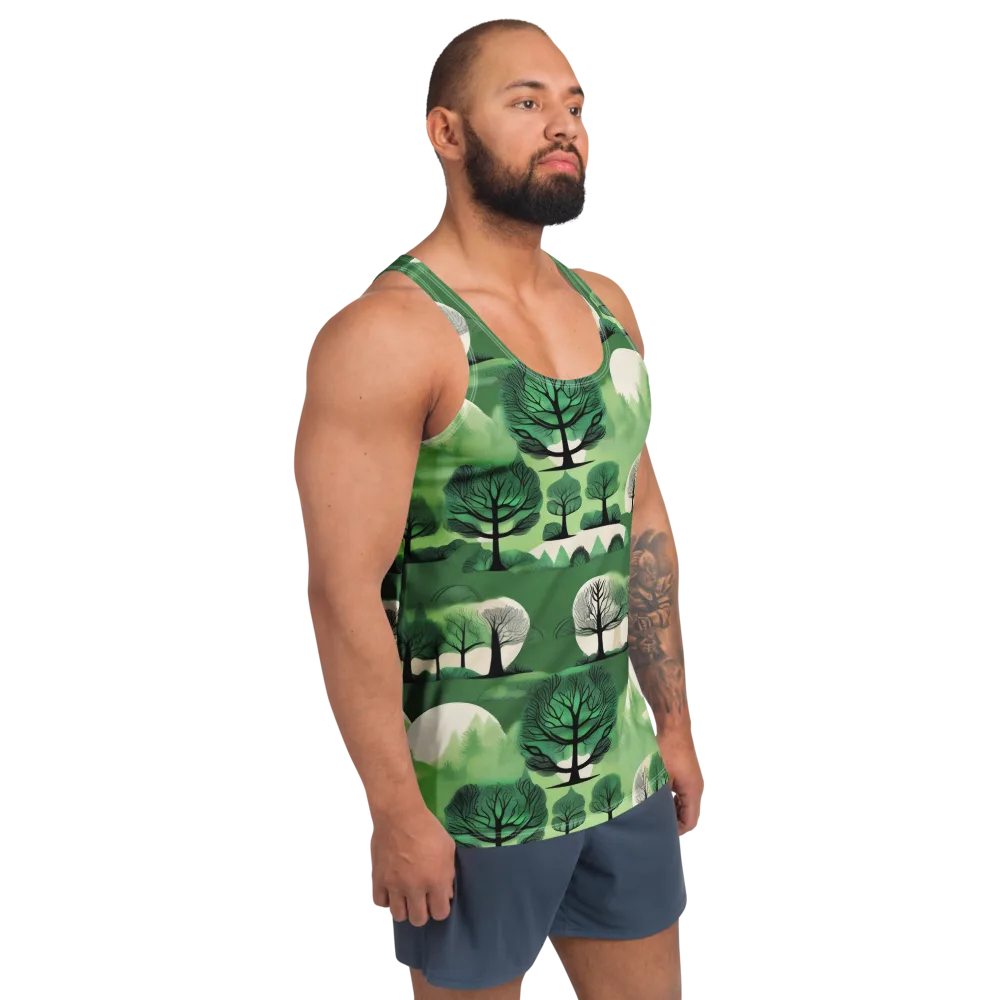 Verdant Tableau on Men's Tank Top — Right Front