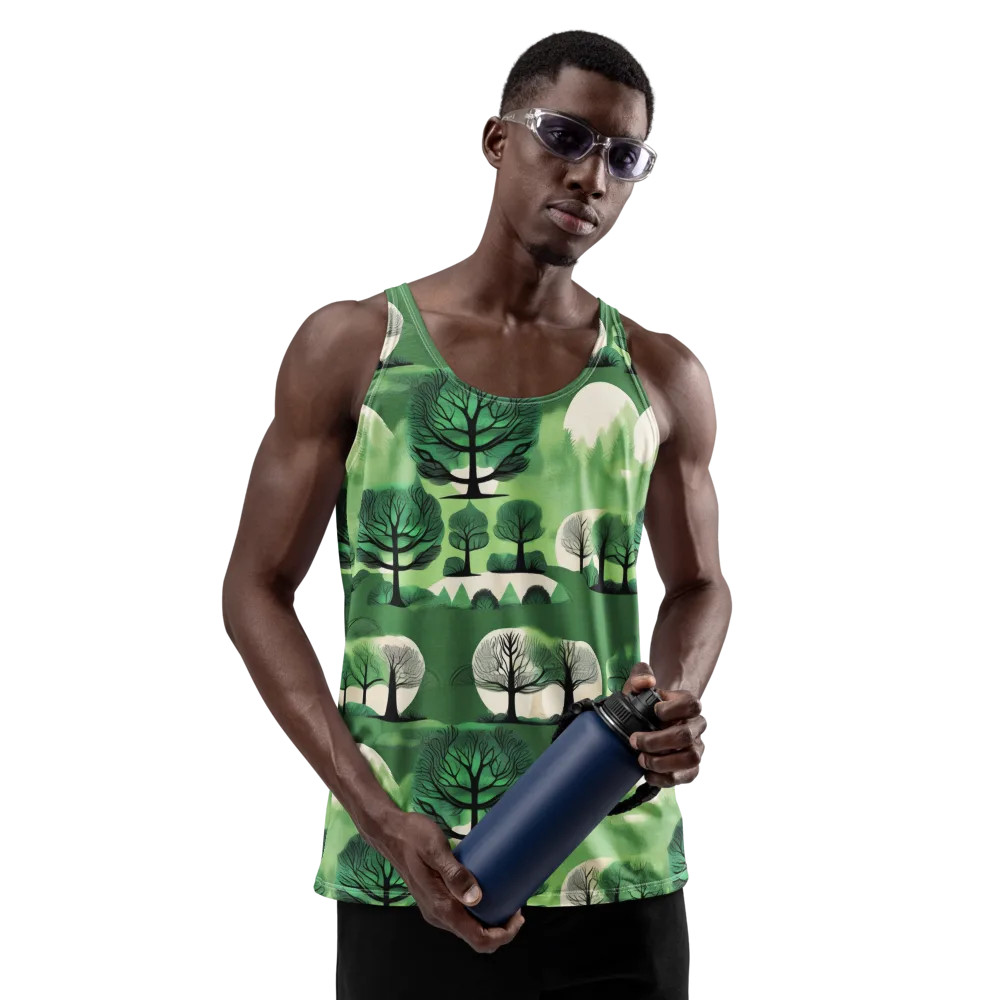Verdant Tableau on Men's Tank Top — Front