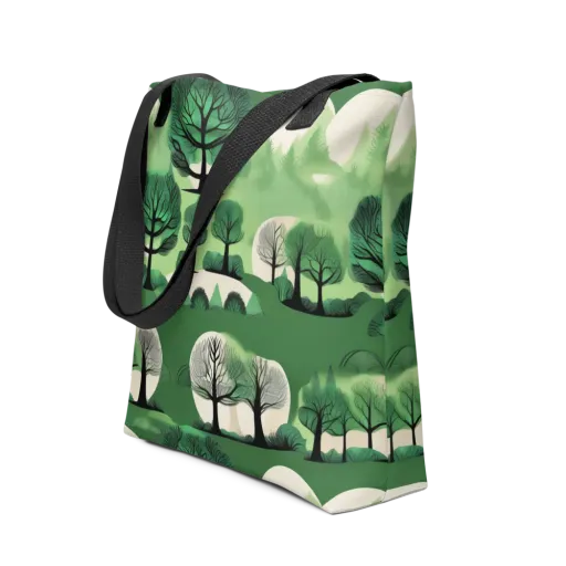 Verdant Tableau on a Tote Bag