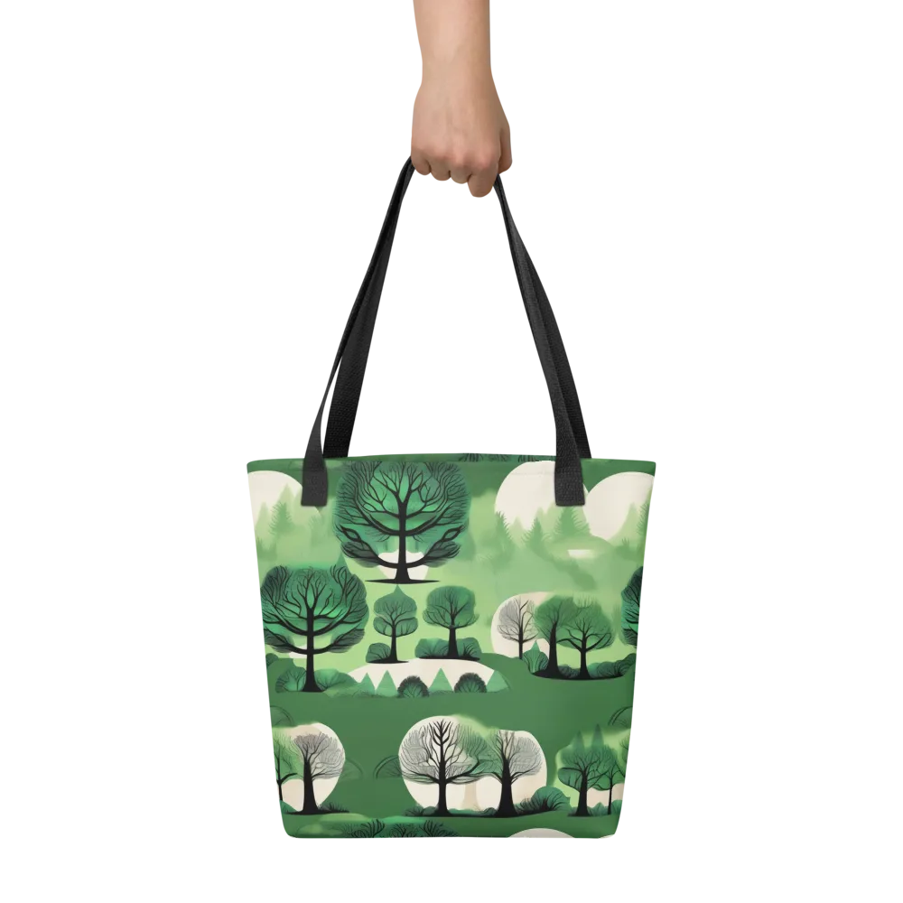 Verdant Tableau on Tote Bag — Front