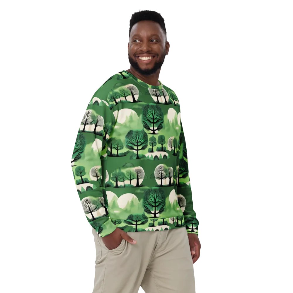 Verdant Tableau on Sweatshirt — Front