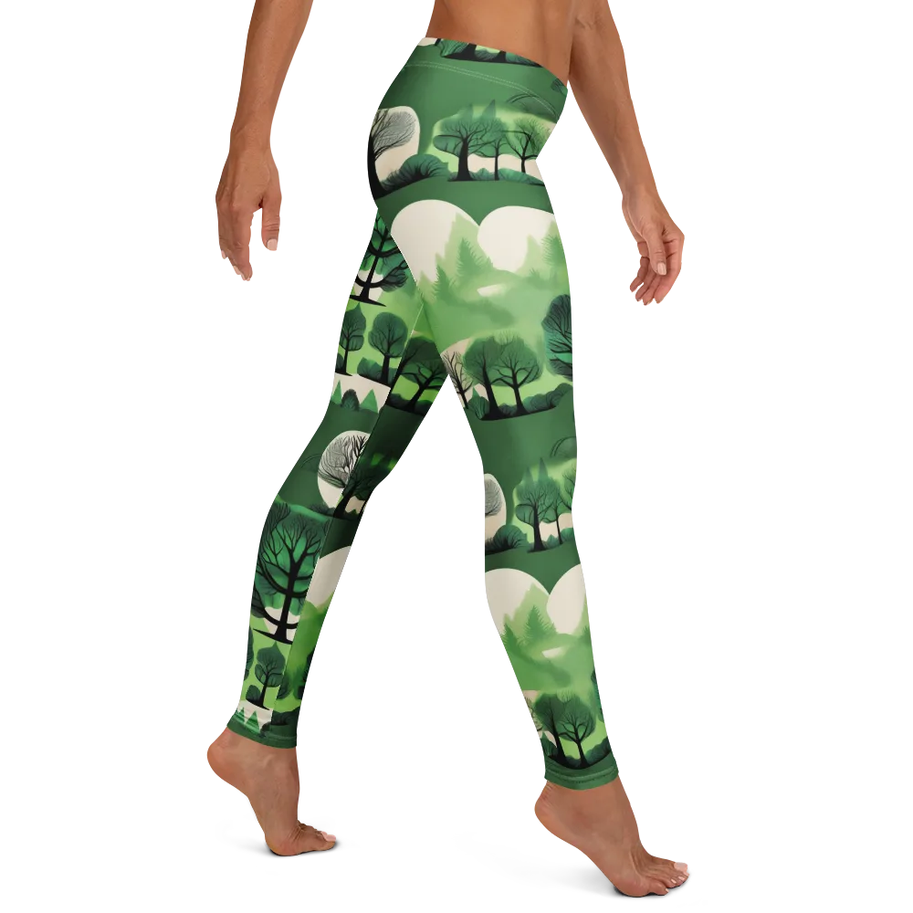 Verdant Tableau on Leggings — Right