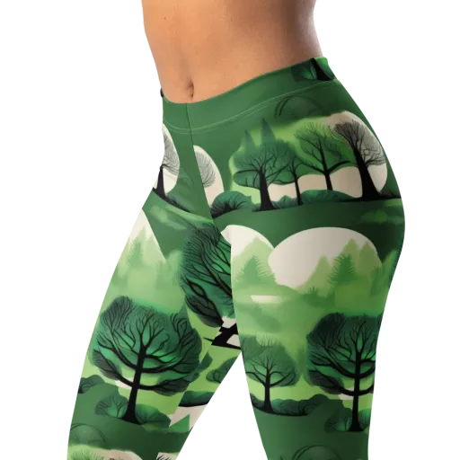 Verdant Tableau on a Leggings