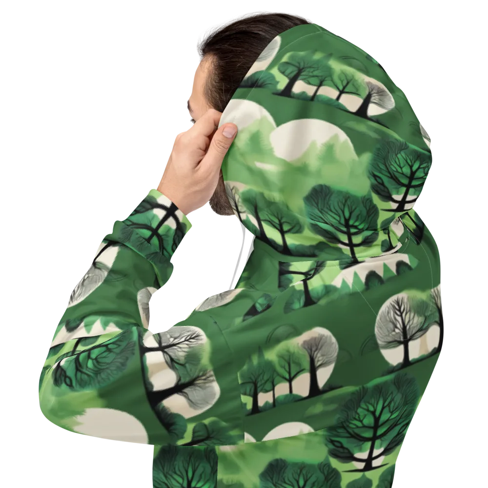 Verdant Tableau on Hoodie — Back