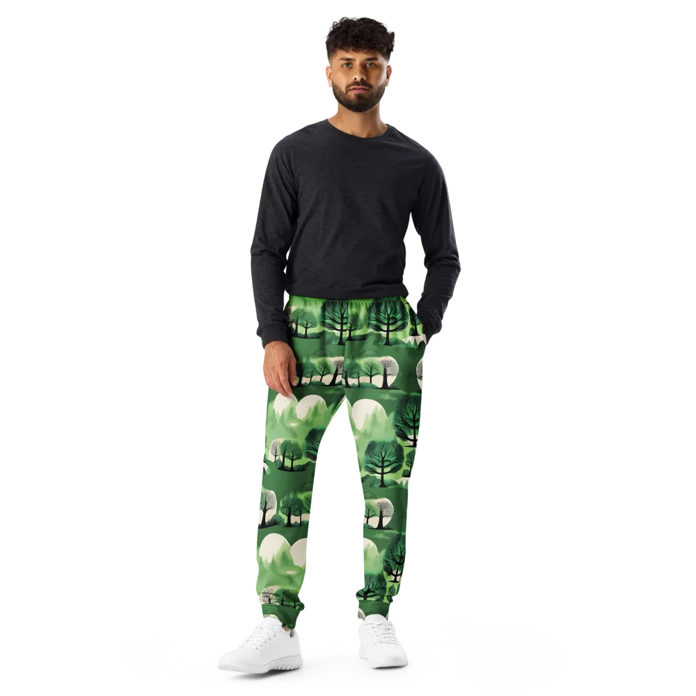 Verdant Tableau on Men's Joggers — Front