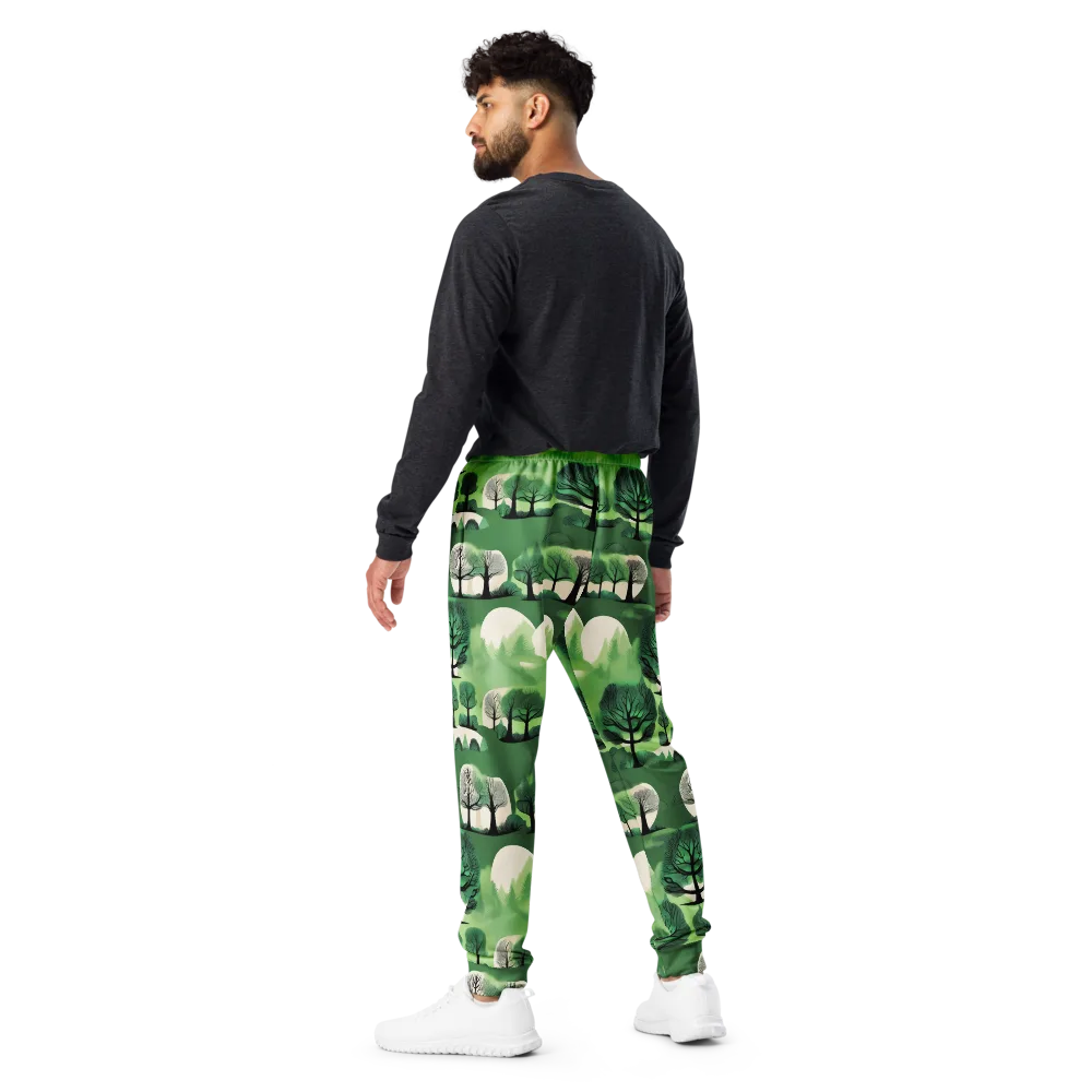 Verdant Tableau on Men's Joggers — Back
