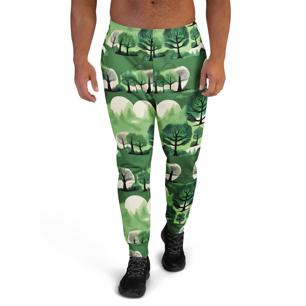 Verdant Tableau on Men's Joggers — Front