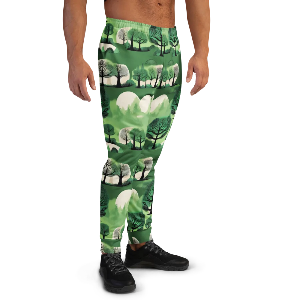 Verdant Tableau on Men's Joggers — Right
