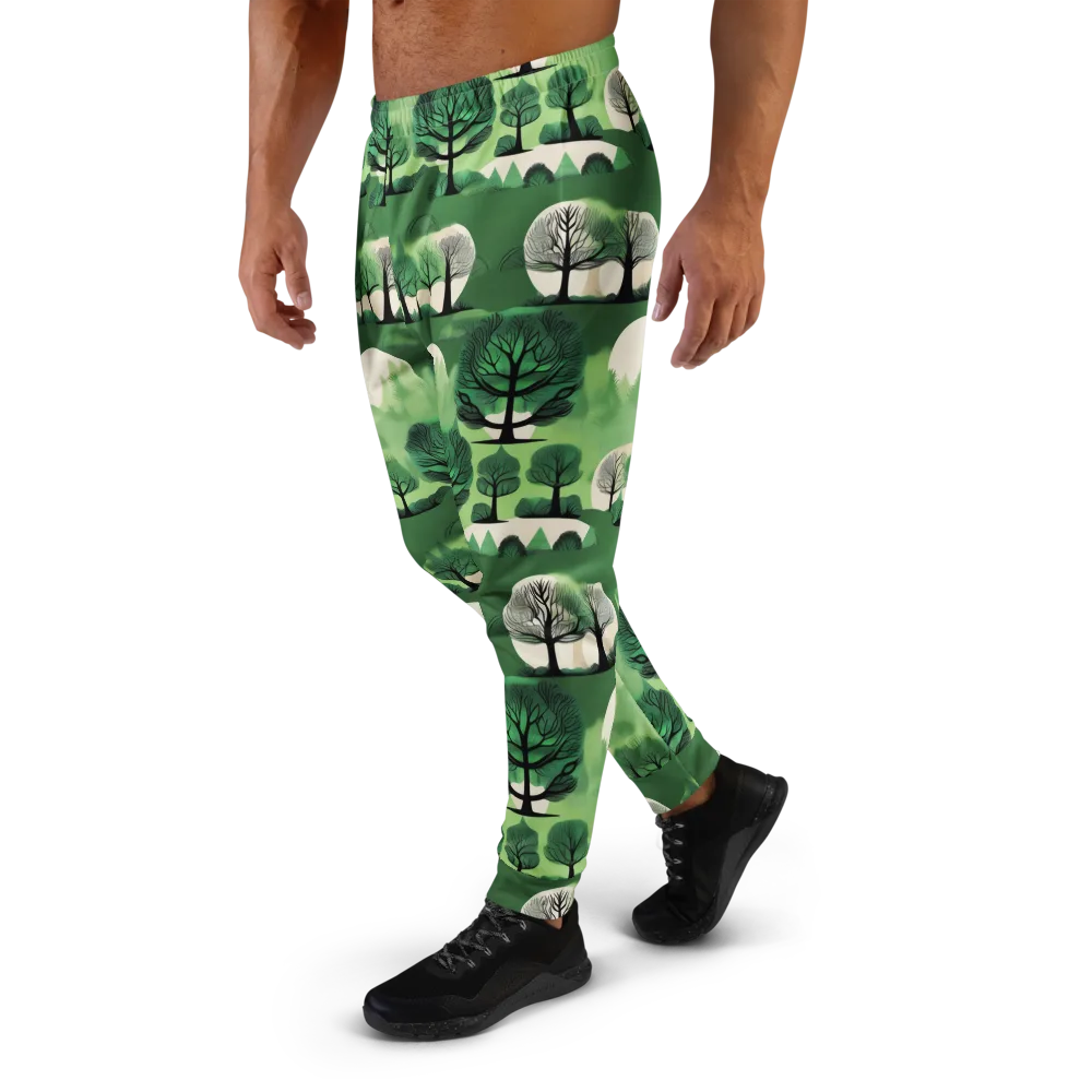 Verdant Tableau on Men's Joggers — Left