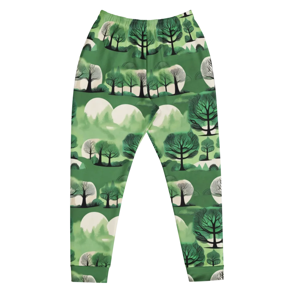 Verdant Tableau on Men's Joggers — Front