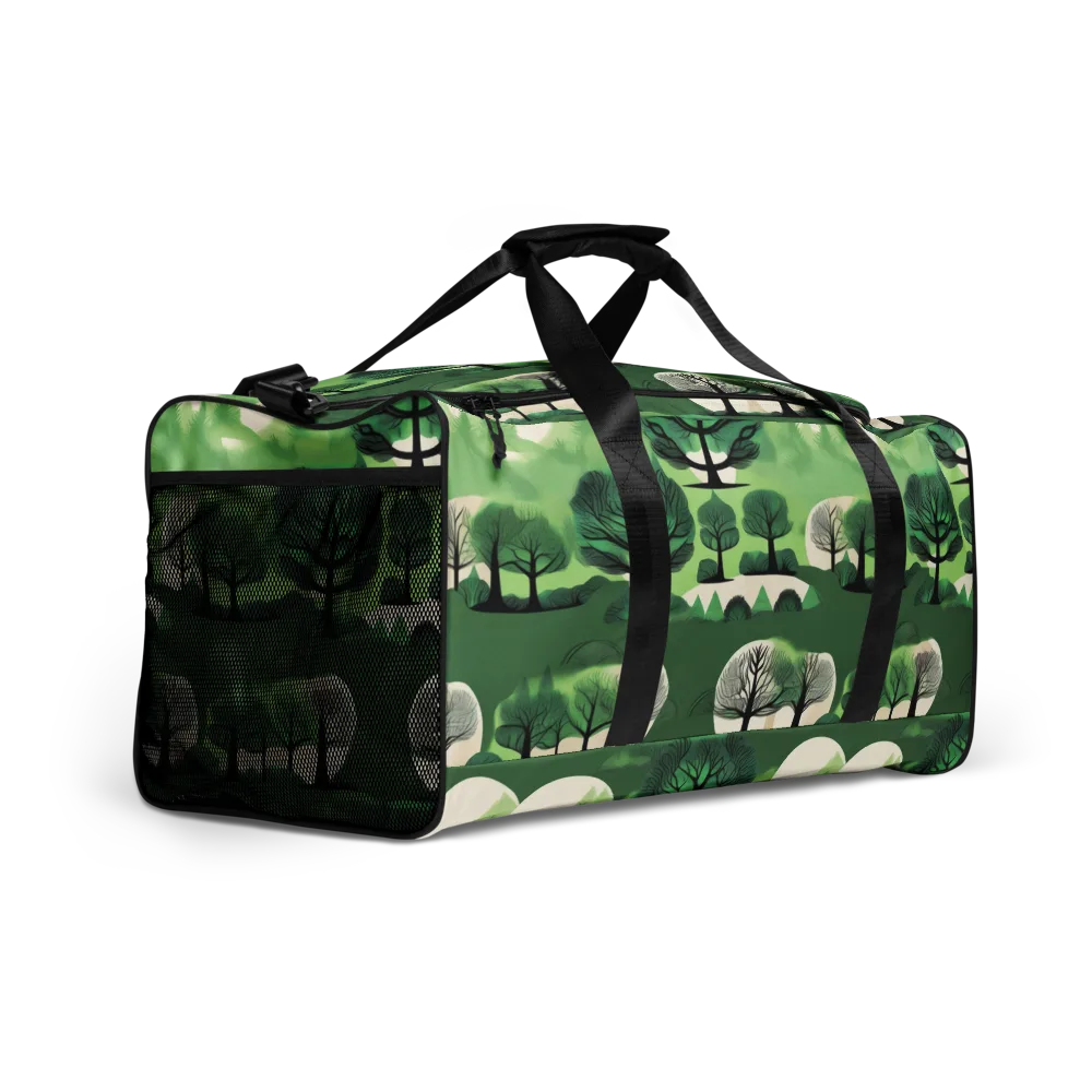Verdant Tableau on Duffle Bag — Right Front