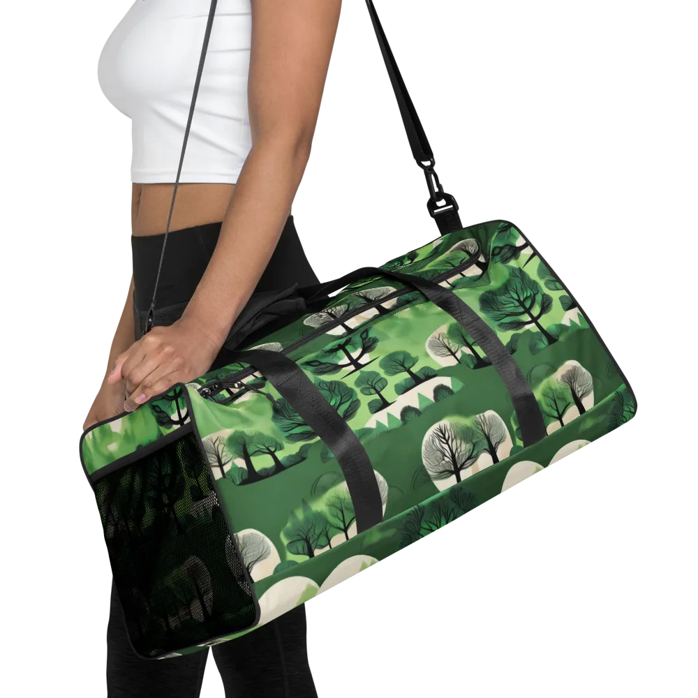 Verdant Tableau on Duffle Bag — Front